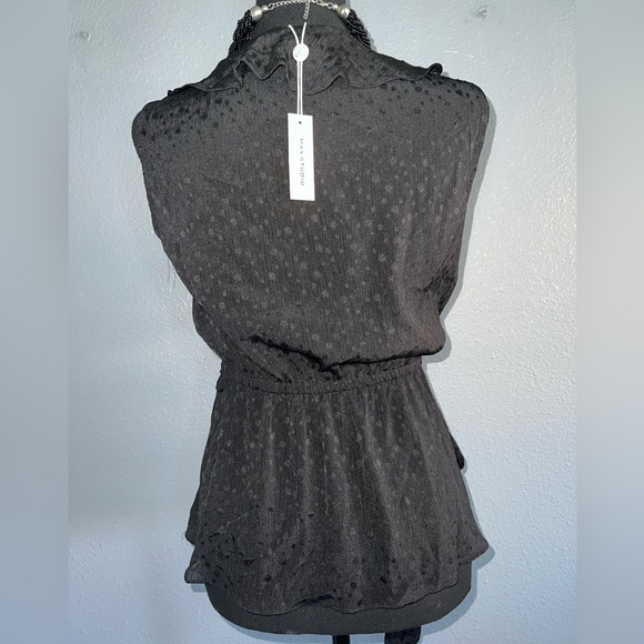 NWT Max Studio Black Top Size XS - Picture 3 of 5
